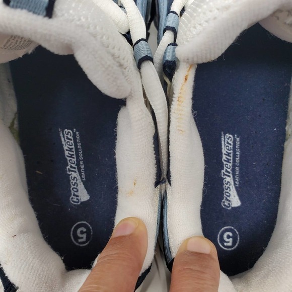 Cross Trekkers Leather Lace Outdoor Activewear Casual Sneakers Sz 5 - Picture 8 of 9